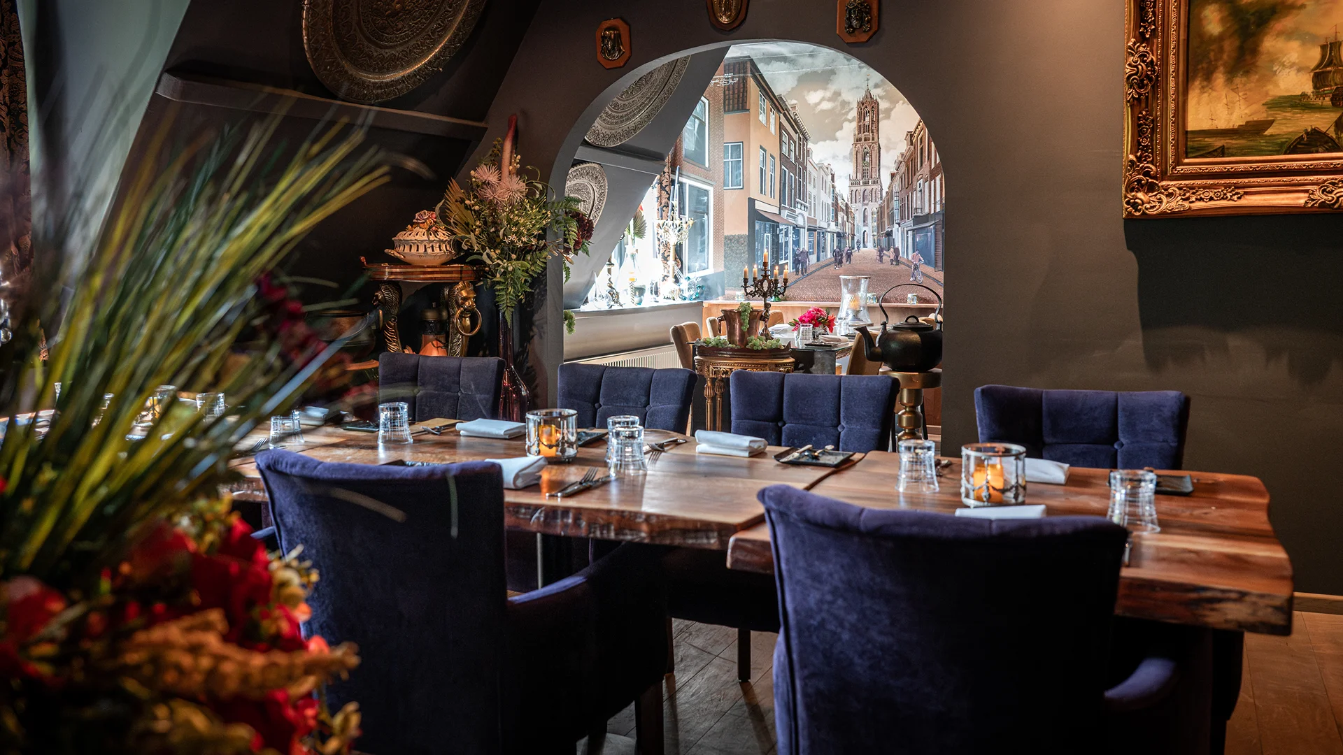 Private dining ruimte voor middelgrote groepen bij El Qatarijne